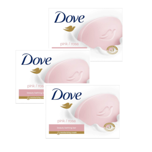 Dove Pink / Rosa Beauty Bar (Gemany) – 135g (Pack of 3)