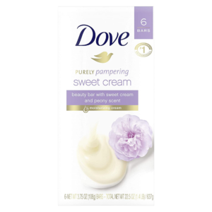 Dove Purely Pampering Beauty Bar Sweet Cream & Peony 3.75 Oz. 6 Bars