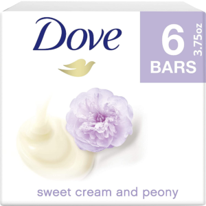 Dove Purely Pampering Beauty Bar Sweet Cream & Peony 3.75 Oz. 6 Bars