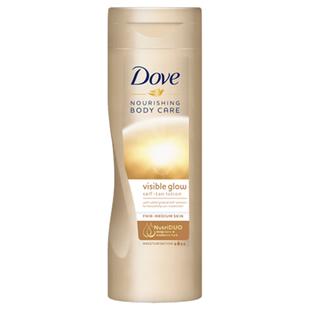 Dove Glow Gradual Self-Tan Body Lotion Fair to - 400ml Imported