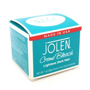 Jolen Creme Bleach Lightens Dark Hair USA (28g Cream & 7g Accelarator) – 1oz