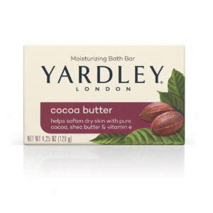 Yardley London Cocoa Butter & Vitamin E, Moisturizing Bar Soap – 4.25 Oz