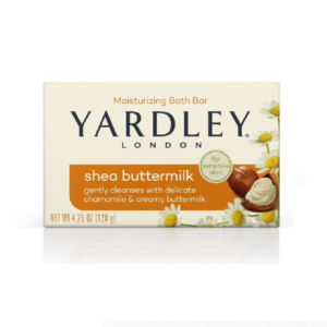 Yardley London Shea Buttermilk Sensitive Skin Naturally Moisturizing Bath Bar – 4.25 Oz