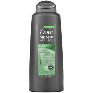 Dove Men +Care Lime+Cedarwood 2in1 Shampoo & Conditioner – 20.4 oz (603ml)