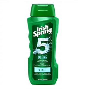 Irish Spring 5in1 Shampoo, Conditioner, Body, Face Wash & Deodorizer – 532ml