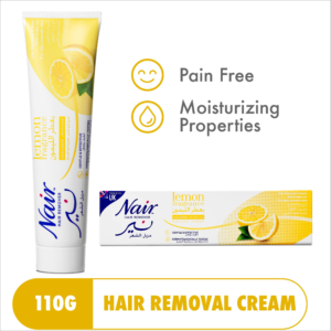 Nair Hair Remover Cream with Baby Oil (Lemon Fragrance) – 110g (Made in UK)