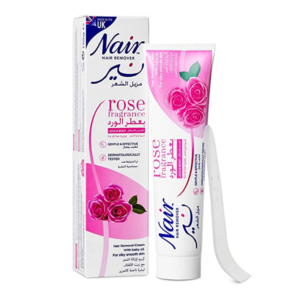 Nair Hair Remover Cream with Baby Oil (Rose Fragrance) – 110g (Made in UK)