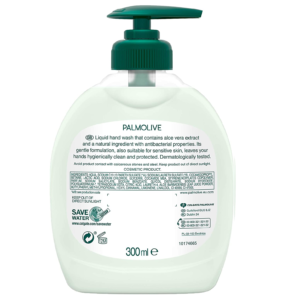 Palmolive Hygiene-Plus Sensitive Aloe Vera Liquid Handwash – 300ml (UK)