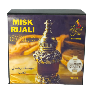 Misk Rijali Gold – Premium Quality Concentrated Perfume Alcohol Free – 12ml